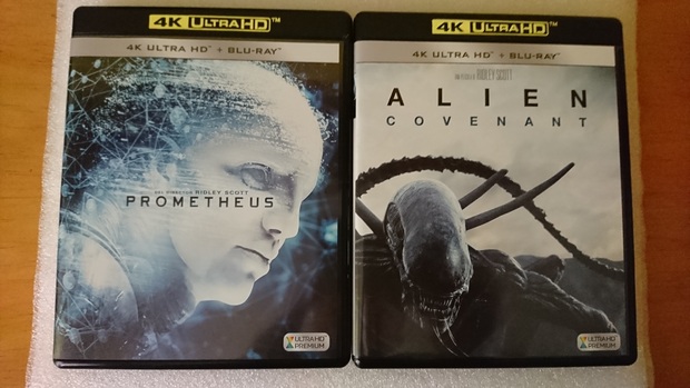 Mis compras 4k Prometheus y Alien Covenant