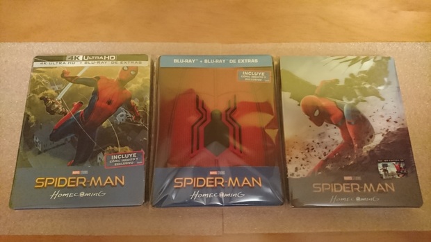 Mis ediciones de Spiderman Homecoming