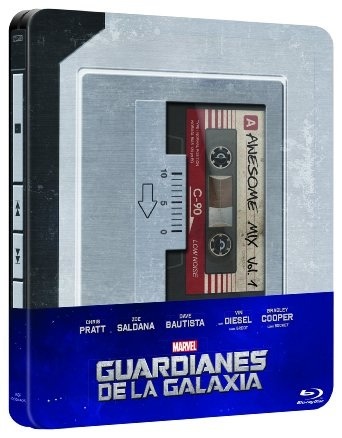 Diseño final Guardianes De La Galaxia en steelbook.