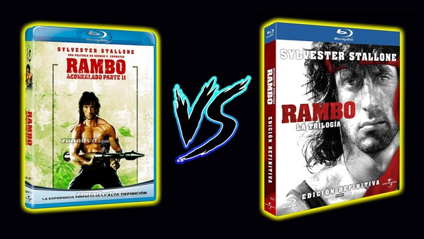 Comparativa Rambo: Acorralado Parte II - Blu-Ray 2008 vs Blu-Ray Remasterizada