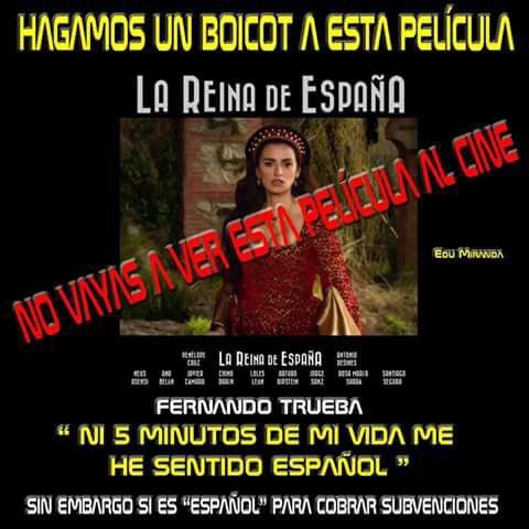 Trueba lamenta el boicot a 'La reina de España', cuyo estreno ha pinchado en taquilla