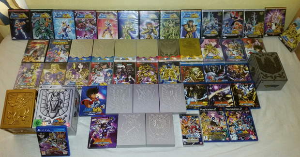 Mi colección Saint Seiya (DVD, BR y juegos)