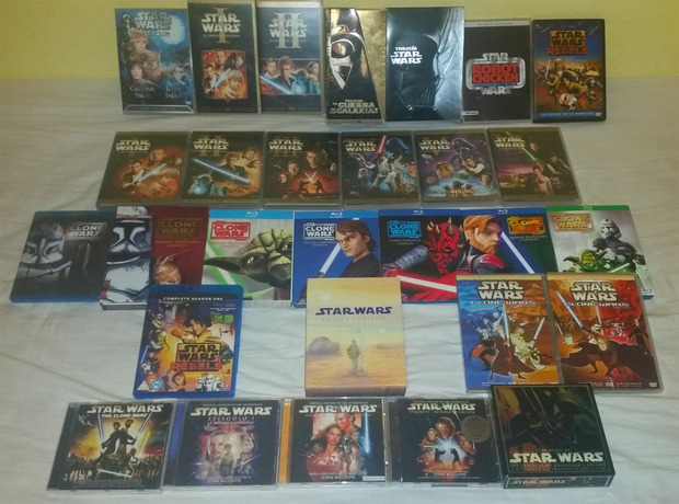 Mi colección Star Wars (BSO, VHS, DVD y Blu-Ray)