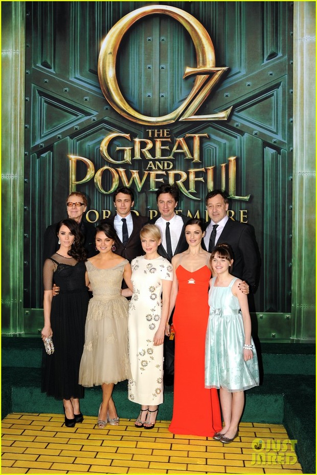 Imagen de la premiere mundial de 'Oz: The Great and Powerful' de Sam Raimi.