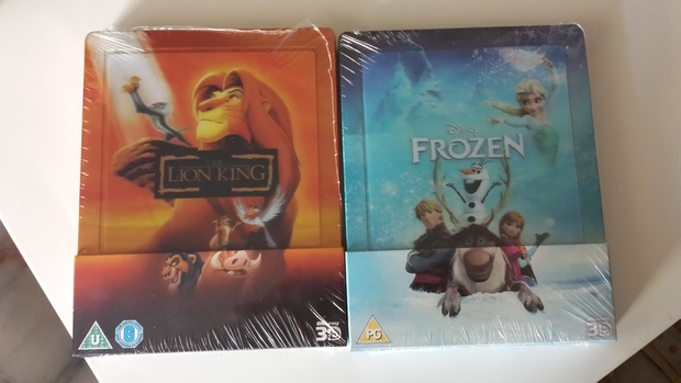 Frozen y El Rey Leon Steelbook llegaron.