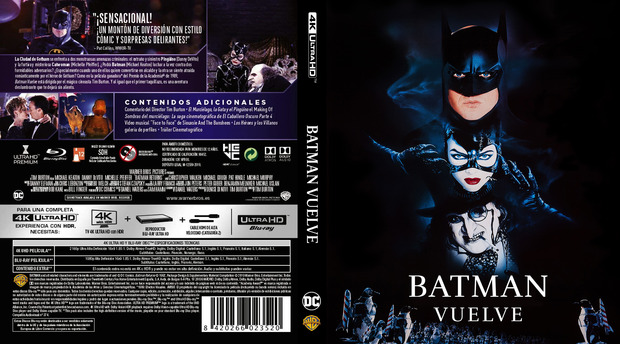 Batman Vuelve 4K Custom Cover