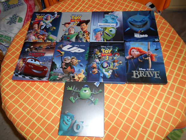 Colección Steelbook Pixar hasta el momento