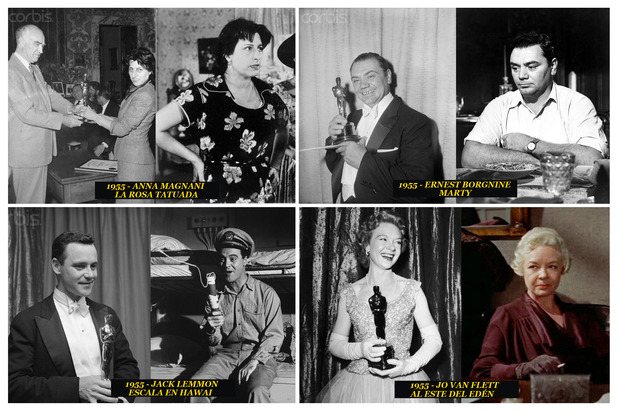 1955 Los Oscar a los mejores actores