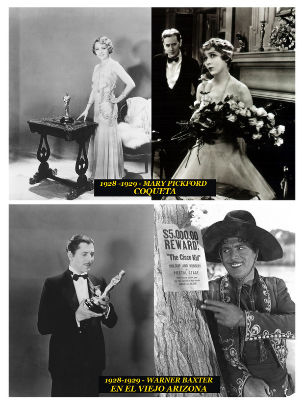 1928-1929 Los Oscar a los mejores actores