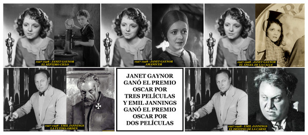 1927-1928 Los Oscar a los mejores actores