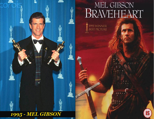 Oscar Mejor Director 1995 Mel Gibson (Braveheart)
