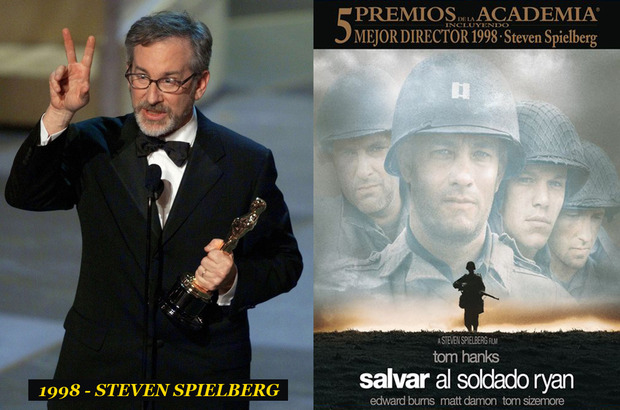 Oscar Mejor Director 1998 Steven Spielberg (Salvar al soldado Ryan)