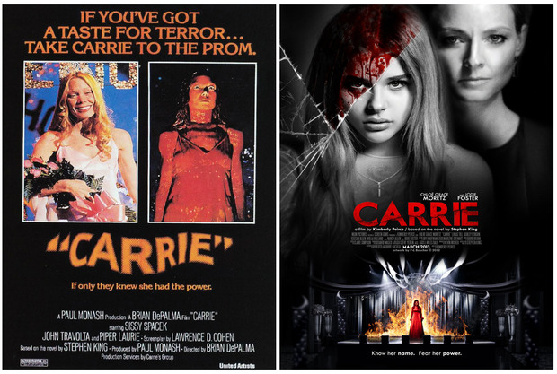 Carrie la novela de Stephen King vuelve al cine; Carrie 1976 vs. Carrie 2013