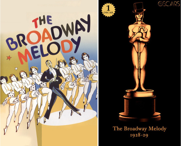1928-29 The Broadway Melody, ganadora del Oscar a Mejor Película y diseño de la estatuilla por el dibujante Olly Moss