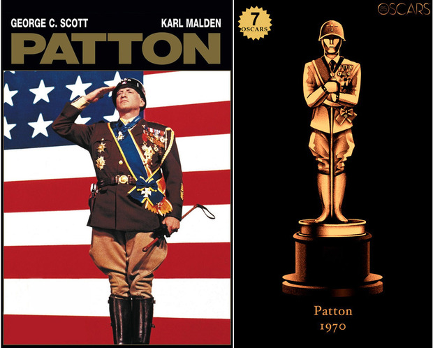1970 Patton, ganadora del Oscar a Mejor Película y diseño de la estatuilla por el dibujante Olly Moss