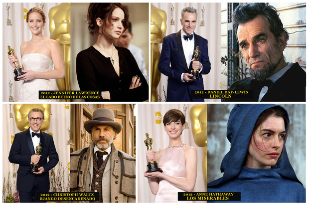 2012 Los Oscar a los mejores actores
