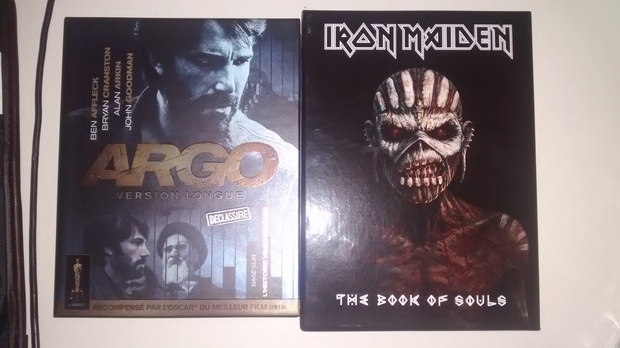 Mis compras de Hoy. Argo edición especial + Iron Maiden, E.especial del nuevo y deseado disco