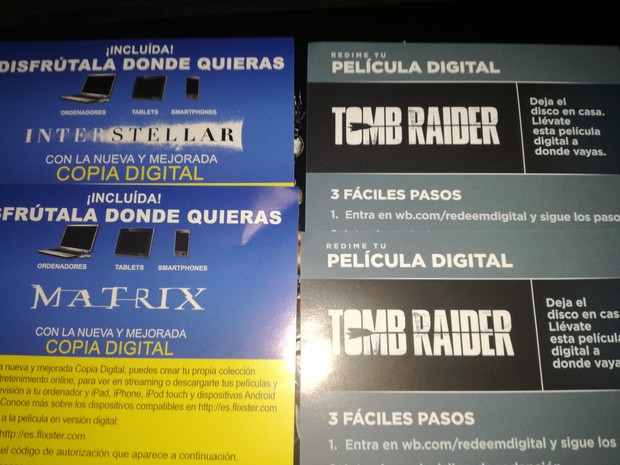 Regalo Copias digitales. 2 de Tomb Raider 2018 + Matrix + Interstellar!!! Corred insensatos!! (YA ESTAN TODOS REGALADOS)