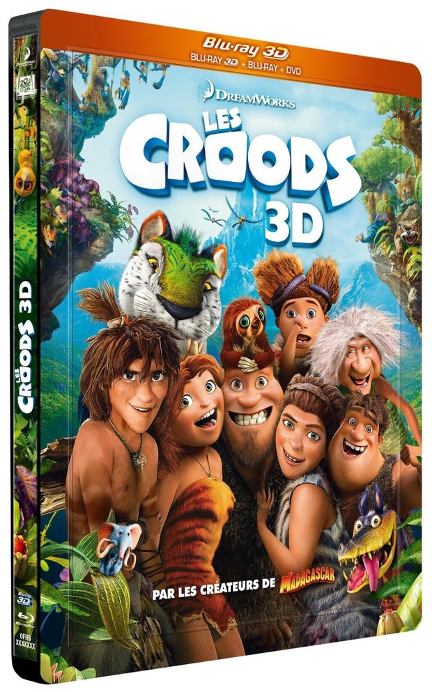Metales Franceses; "Les Croods - Combo Blu-ray 3D + Blu-ray + DVD"