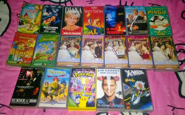 Los VHS que me quedan por casa...