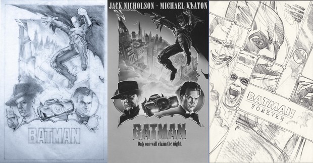 Posters inéditos de Batman y Batman Forever