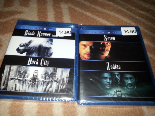 Mis compras: Pack Blade Runner + Dark City +Pack Seven + Zodiac