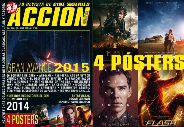 Accion Cine mes Enero 2015: Portada y Posters