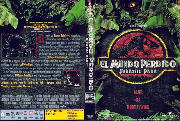 El Mundo Perdido Jurassic Park: hoy la voy a revisionar, me apetece un montón