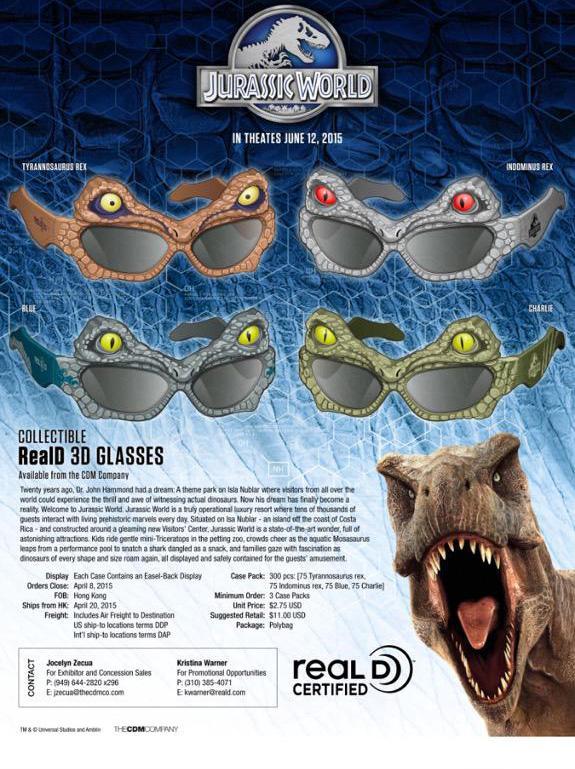 Edición especial de gafas 3D para ver la peli en cines