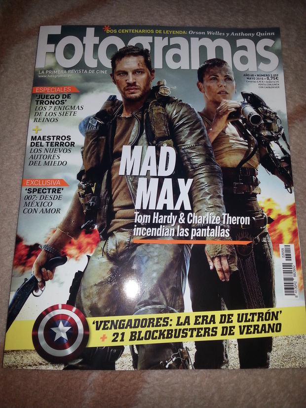 Fotogramas: Mi compra de hoy con espectacular portada de Mad Max