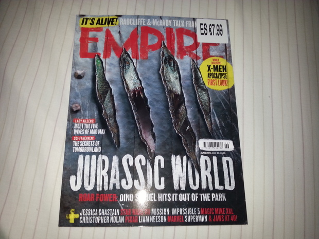Jurassic World: Revista Empire con Reportaje de JW, mi compra de hoy + 2 Fotos nuevas exclusivas