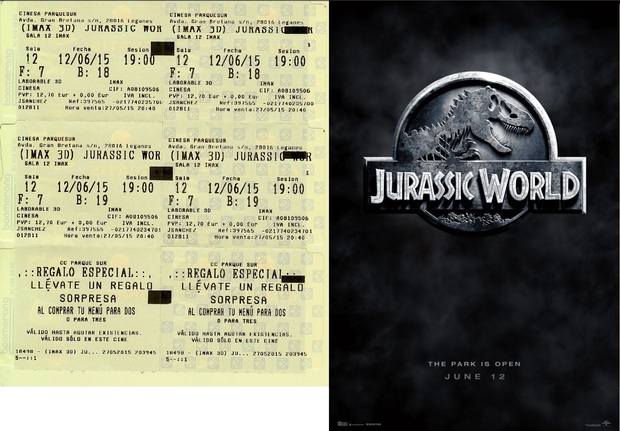 Jurassic World: ¡¡¡EL PARQUE ABRE SUS PUERTAS HOY!!!. Menos de un día para su estreno en Cines