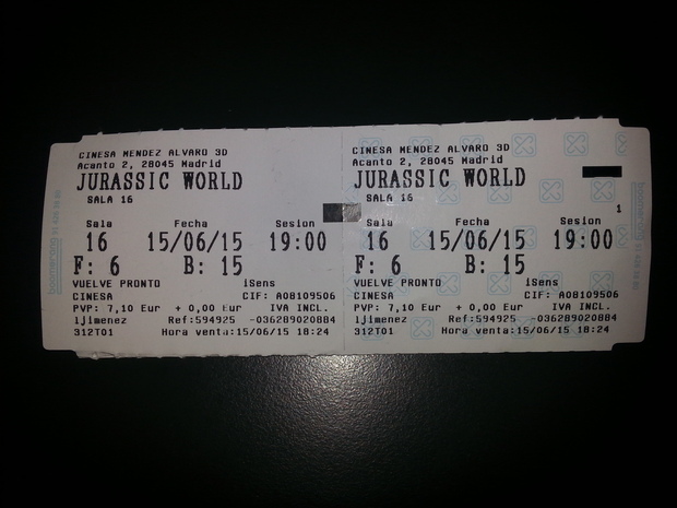 Jurassic World: MI Entrada de mi tercer visionado. No hay dos sin tres, pero a la tercera tampoco va la vencida (SPOILERS)