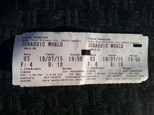 Jurassic World: ¡Y ya van 8 visionados en Cine! ¿Como es posible que cada vez que la veo me guste mas y mas?