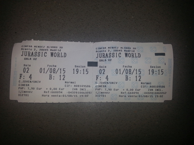 Jurassic World: Noveno visionado en Cines, la sala llena y la gente aplaudiendo al acabar ¡¡¡EPICO!!!