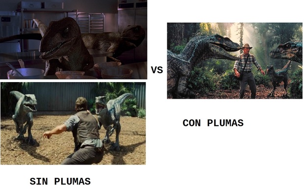 Debate: Jurassic World 2: Como preferís que sea el diseño de los dinosaurios en la secuela ¿con plumas como en JP 3 o sin plumas como en JP, EMP y JW? ¿Como os gustan mas?