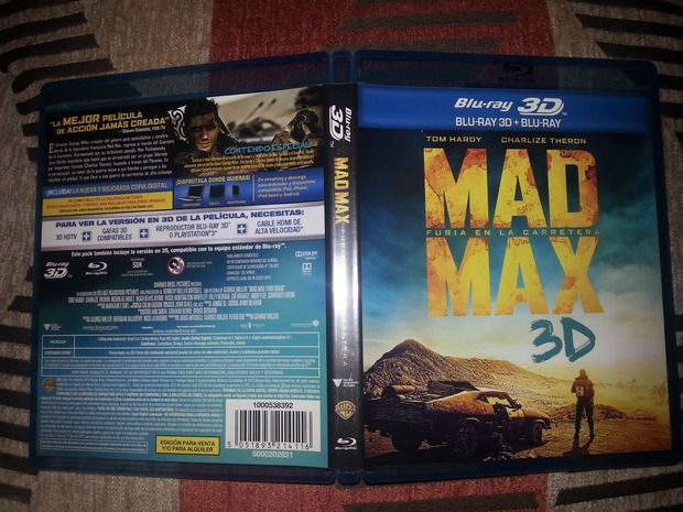 Mad Max Fury Road 3D: Diseño caratula 3D (Exterior)