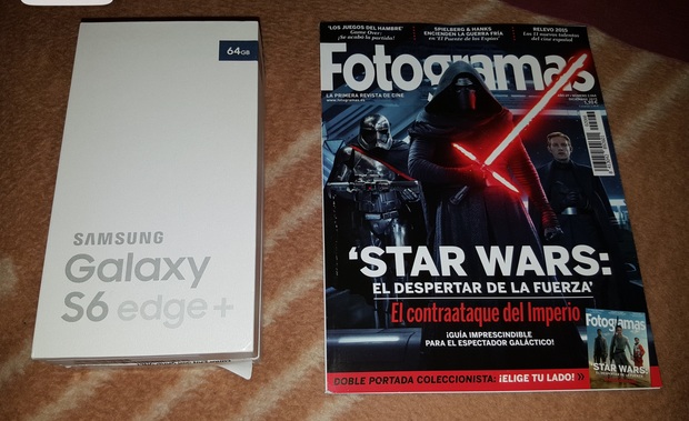 Mi compra Galactica: Revista fotogramas Star Wars + Galaxy S6 Edge Plus