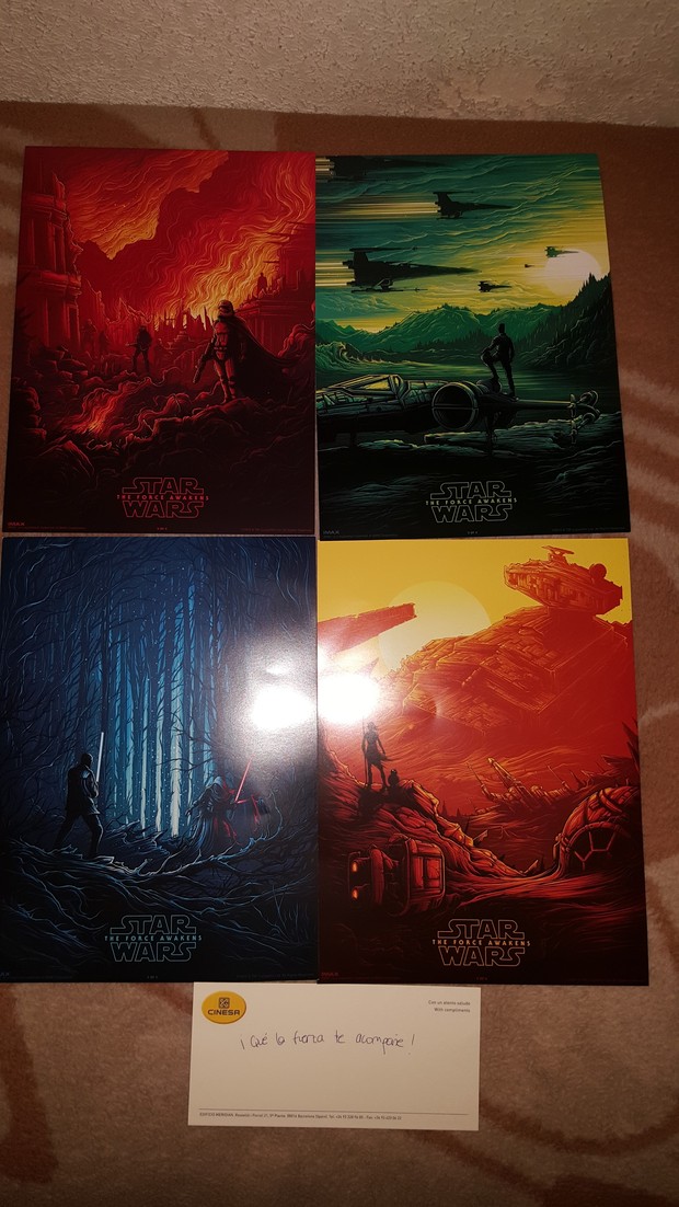 Posters laminas litografias de Star Wars regalo de Cinesa