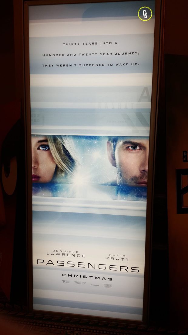 Primer poster oficial de Passengers con Jennifer Lawrence y Chris Pratt 