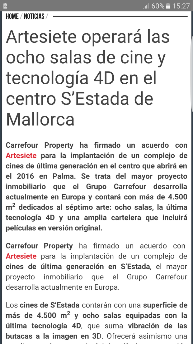 Mallorca: Nuevos cines 4D y nuevo Media Mark en Septiembre