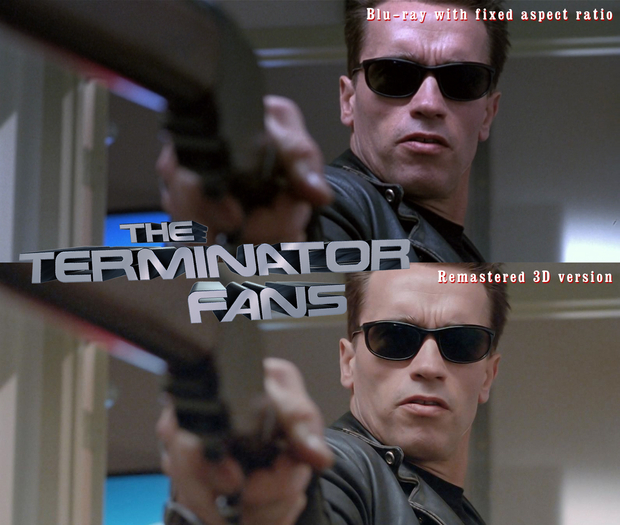 Terminator 2: Comparación entre la versión 2D y la nueva remasterización en 3D.