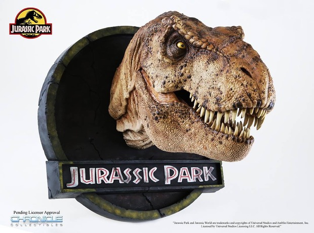 El busto de Rexy de Jurassic Park que pone Chronicle hoy a la venta