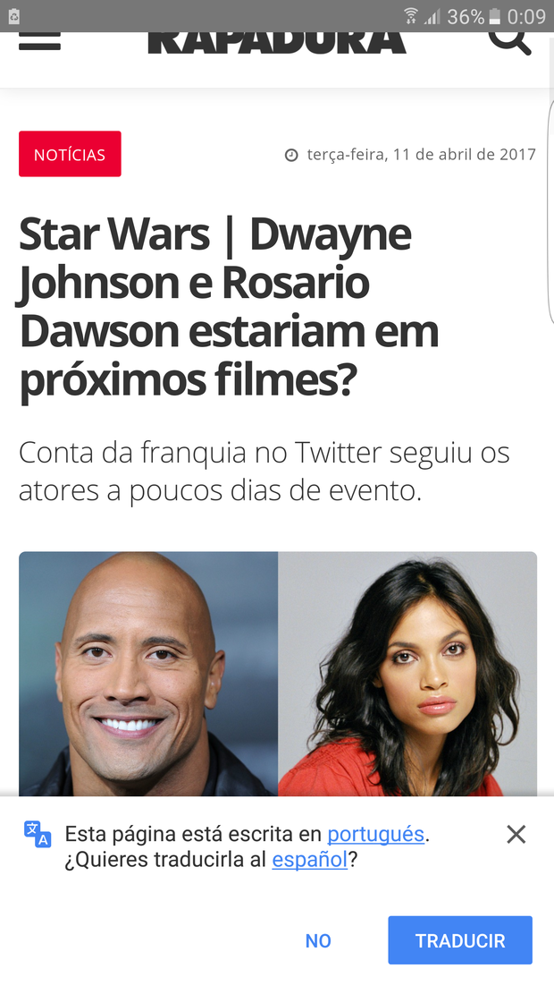 Star Wars | Dwayne Johnson y Rosario Dawson podrían salir en las siguientes películas de la saga