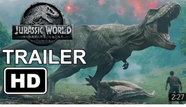 Jurassic World El Reino Caido. TRAILER