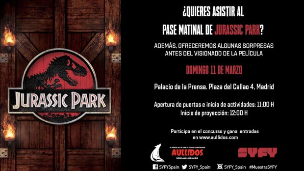 Aullidos te invita a ver "Jurassic Park" en familia en la Muestra Syfy