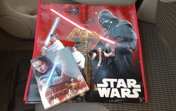 Star Wars Los Últimos Jedi. Steelbook 3D + Bolsa de regalo en Fnac: Mi Compra 20-04-2018