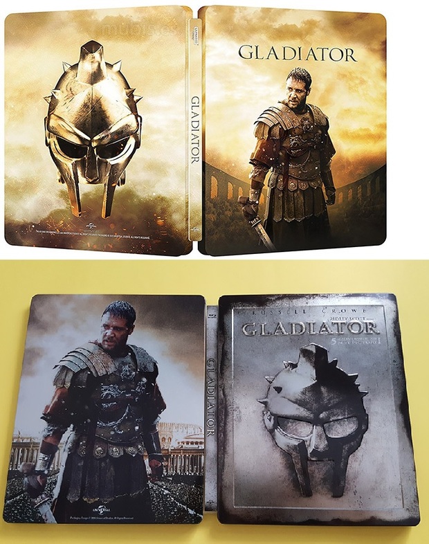 ¿Cual de los dos Steelbooks de Gladiator os gusta mas en diseño?