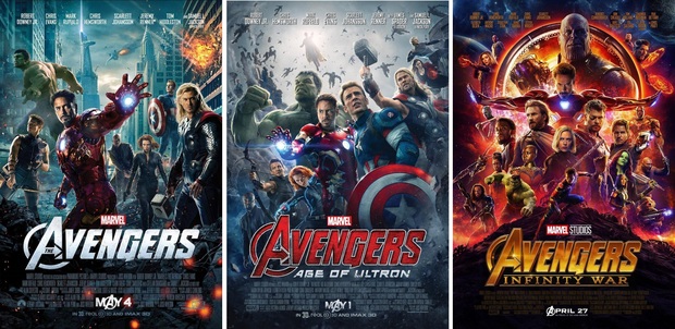 De las tres películas de los Vengadores hasta la fecha ¿Cual sería tu orden de mejor a peor?