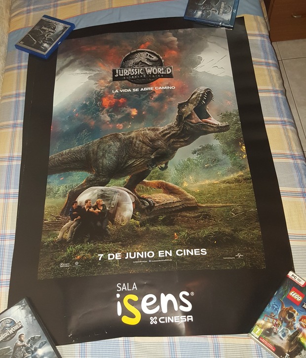 Gigantesco poster de regalo en Cinesa de Jurassic World El Reino Caído + Vídeo Viral filtrado por Universal para comenzar la promoción de Jurassic World 3